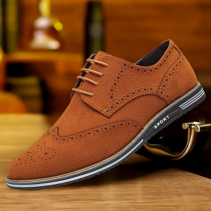 Victor | Chaussures Oxford Homme Daim Noir à Lacets