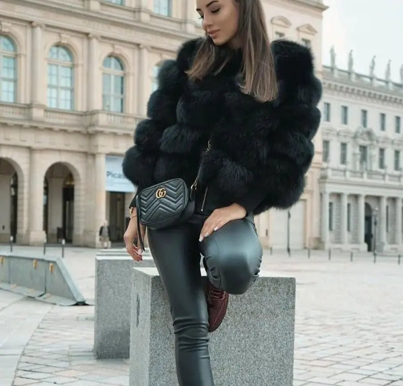 Clara | Veste en Fausse Fourrure Courte Femme