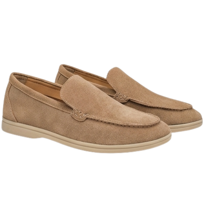 Yann | Mocassin Homme en Daim Beige