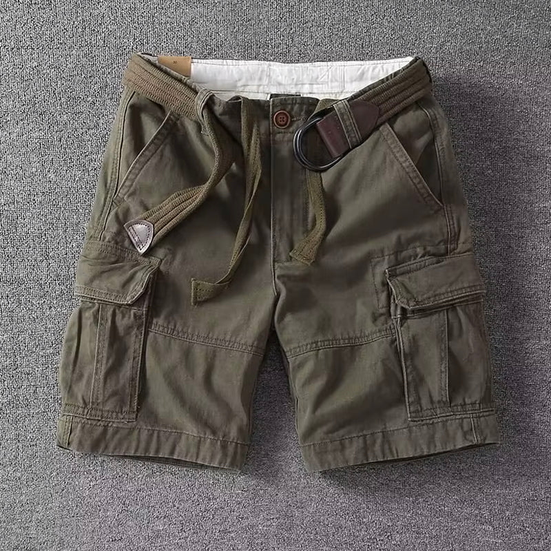 Yann | Short Cargo Homme Beige Multi-Poches
