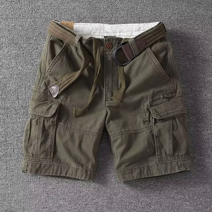 Yann | Short Cargo Homme Beige Multi-Poches