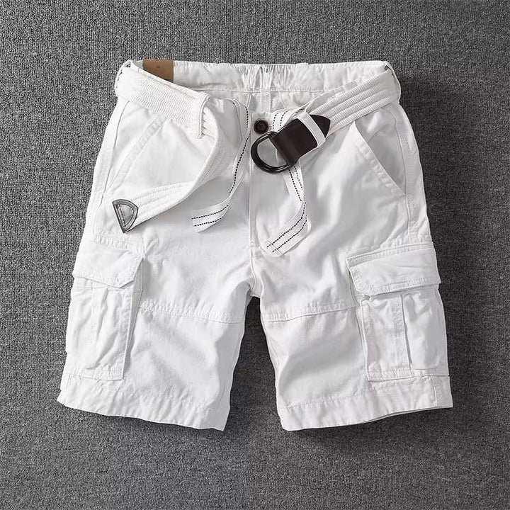 Yann | Short Cargo Homme Beige Multi-Poches