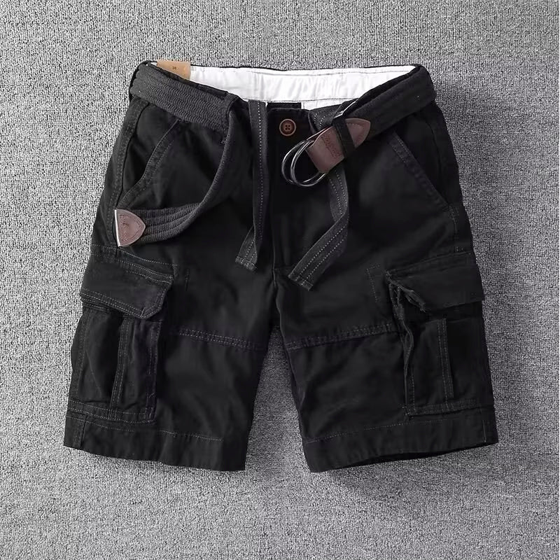 Yann | Short Cargo Homme Beige Multi-Poches