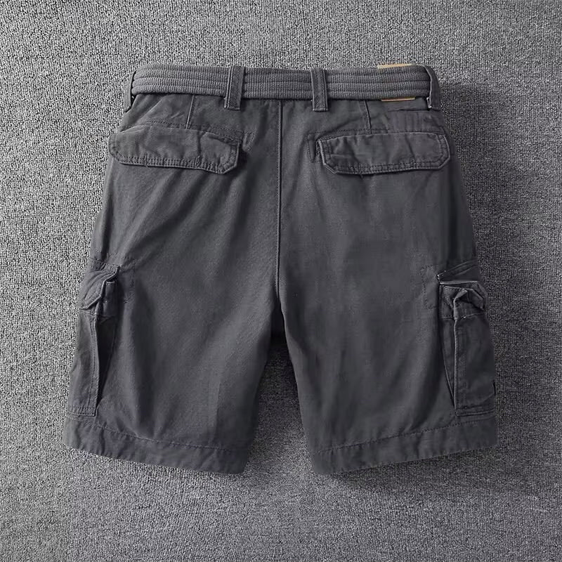 Yann | Short Cargo Homme Beige Multi-Poches