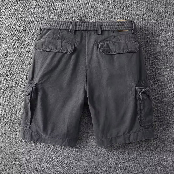 Yann | Short Cargo Homme Beige Multi-Poches