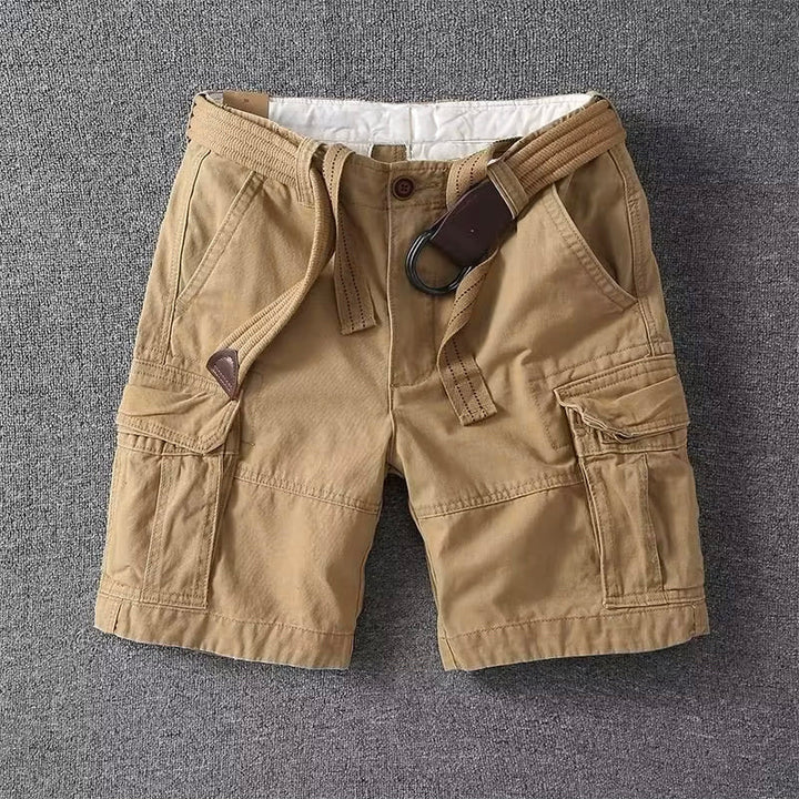 Yann | Short Cargo Homme Beige Multi-Poches