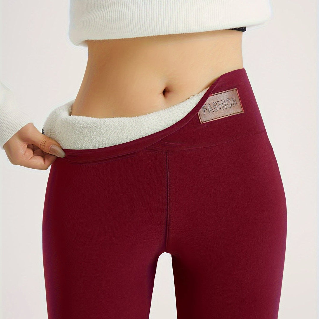 Noémie | Legging Femme Doublé Polaire Taille Haute