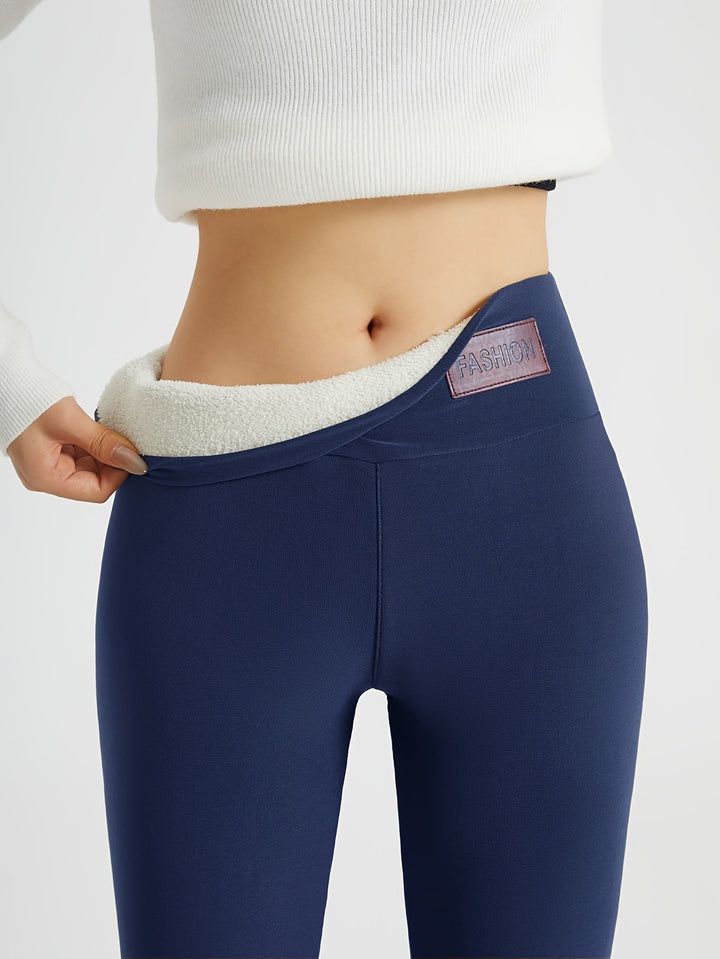 Noémie | Legging Femme Doublé Polaire Taille Haute