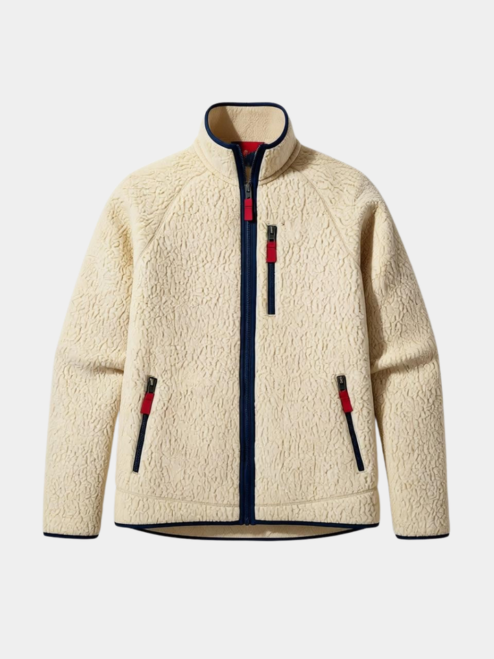 Camille | Veste Polaire Col Montant Fermeture Éclair Femme Hiver