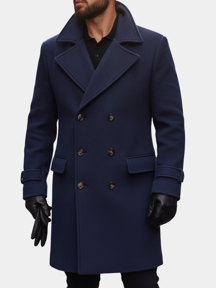 David | Manteau Homme Laine Double Boutonnage