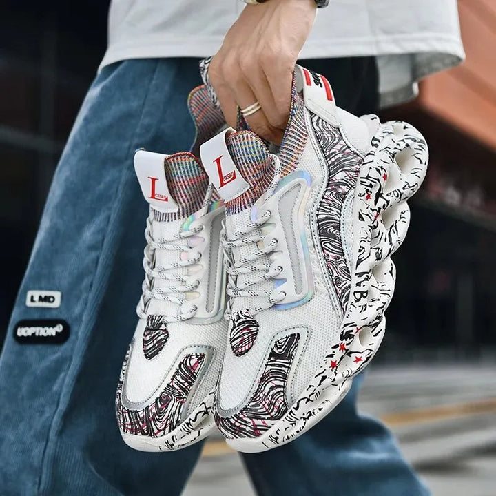 Morgan | Chaussures de Sport à Lacets Multi-Couleur