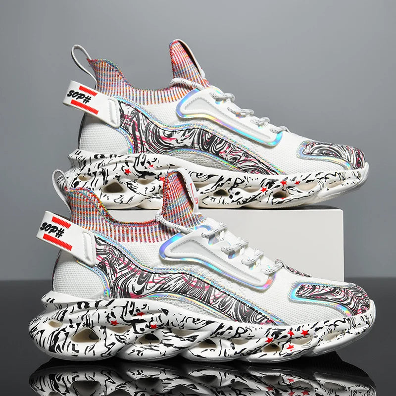 Morgan | Chaussures de Sport à Lacets Multi-Couleur