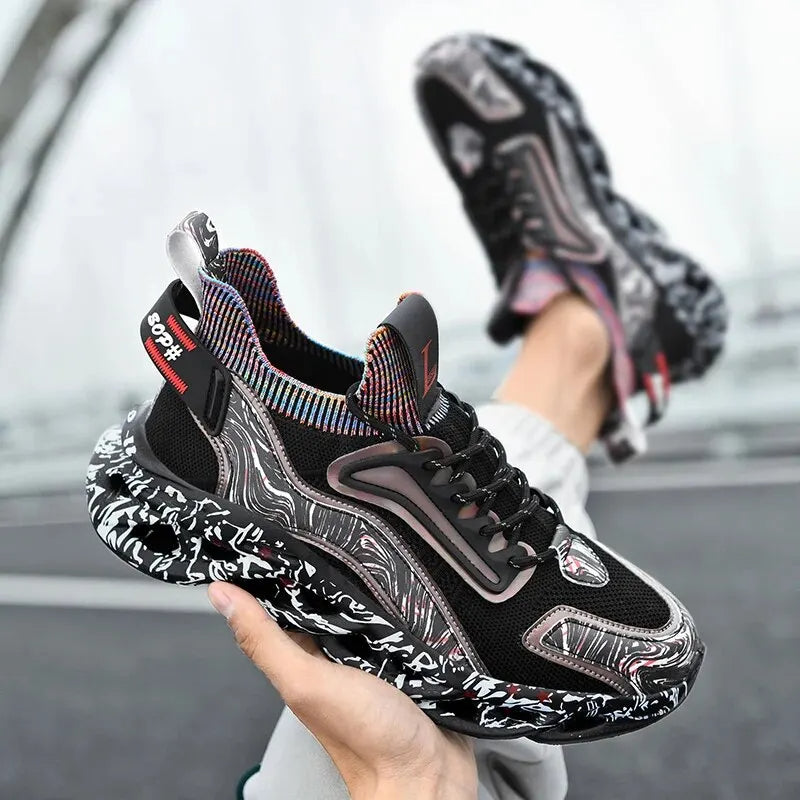 Morgan | Chaussures de Sport à Lacets Multi-Couleur