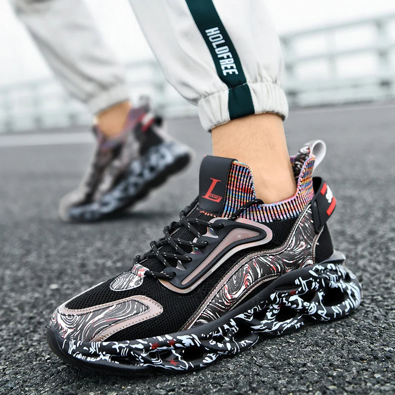 Morgan | Chaussures de Sport à Lacets Multi-Couleur
