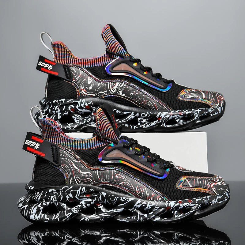 Morgan | Chaussures de Sport à Lacets Multi-Couleur