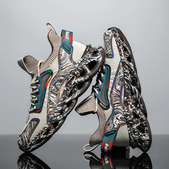 Morgan | Chaussures de Sport à Lacets Multi-Couleur