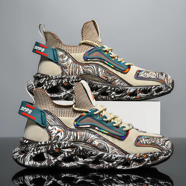 Morgan | Chaussures de Sport à Lacets Multi-Couleur