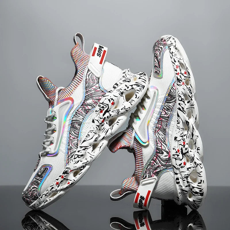 Morgan | Chaussures de Sport à Lacets Multi-Couleur