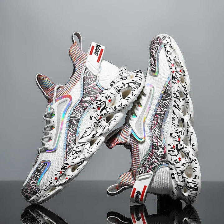 Morgan | Chaussures de Sport à Lacets Multi-Couleur