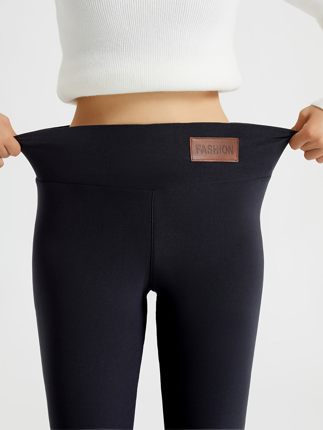 Noémie | Legging Femme Doublé Polaire Taille Haute