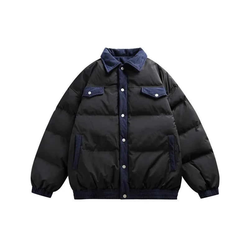 Gabrielle | Veste Matelassée Col Contrasté Oversize