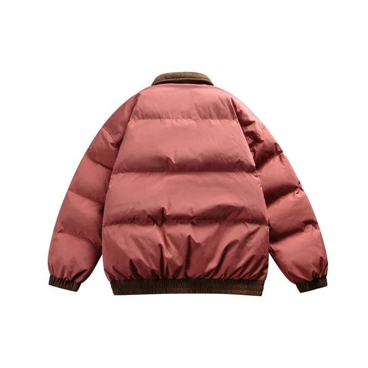 Gabrielle | Veste Matelassée Col Contrasté Oversize