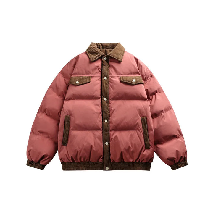 Gabrielle | Veste Matelassée Col Contrasté Oversize