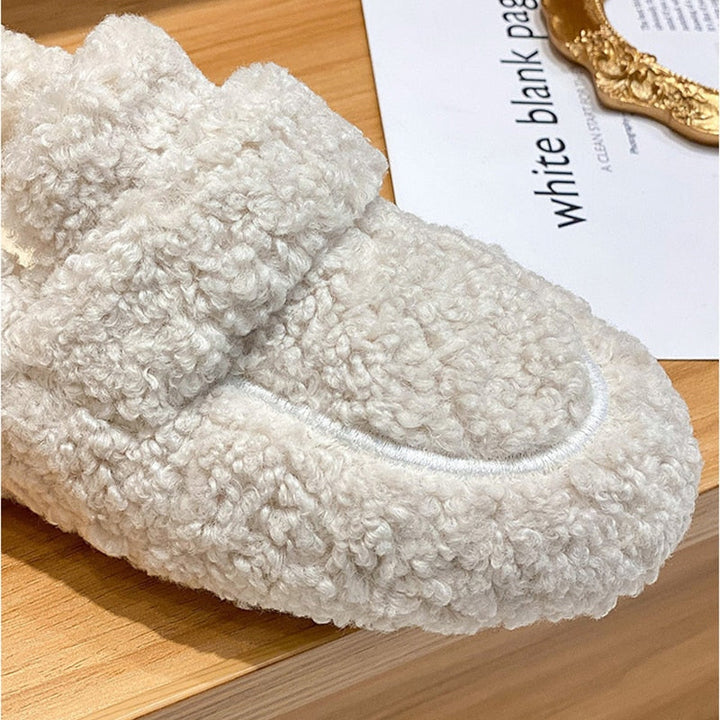 Lucie | Ballerines Effet Laine Pull-On