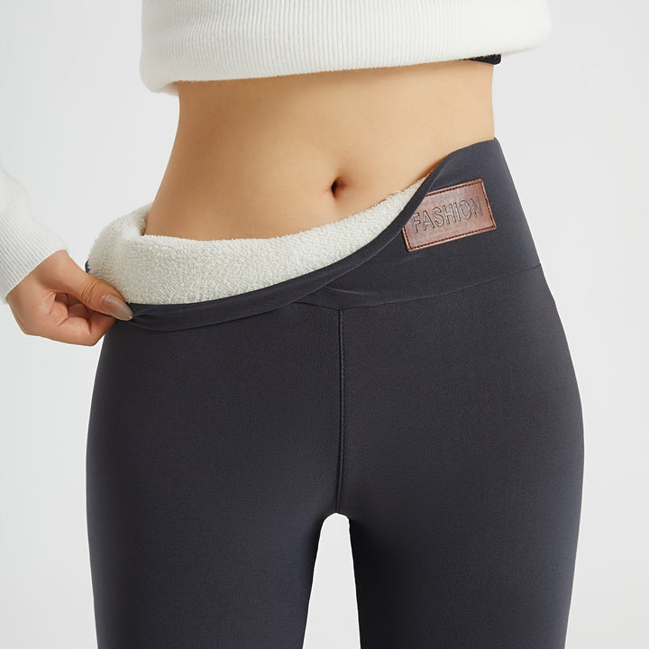 Noémie | Legging Femme Doublé Polaire Taille Haute