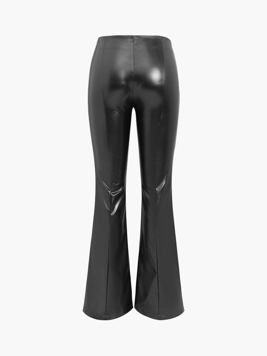Margot | Pantalon Fausse Cuir Jambe Fendue Taille Haute
