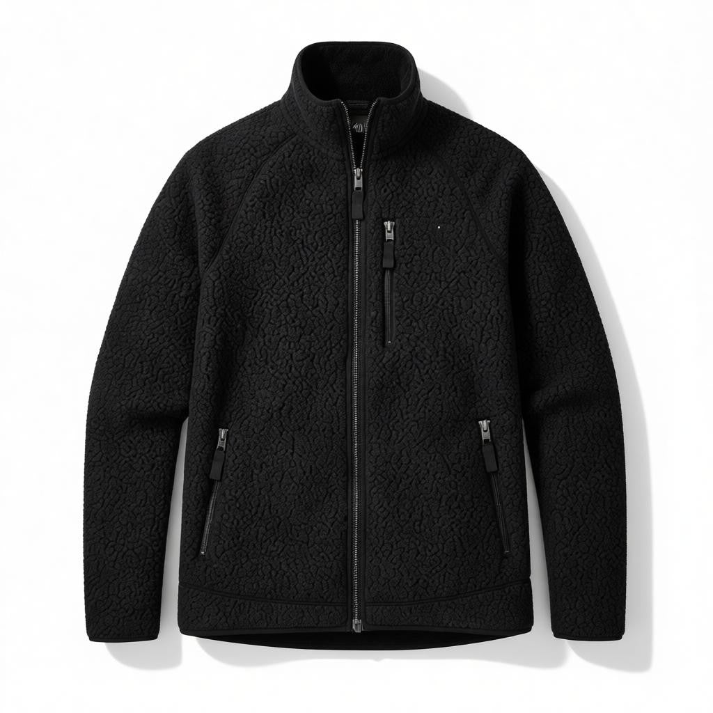 Camille | Veste Polaire Col Montant Fermeture Éclair Femme Hiver