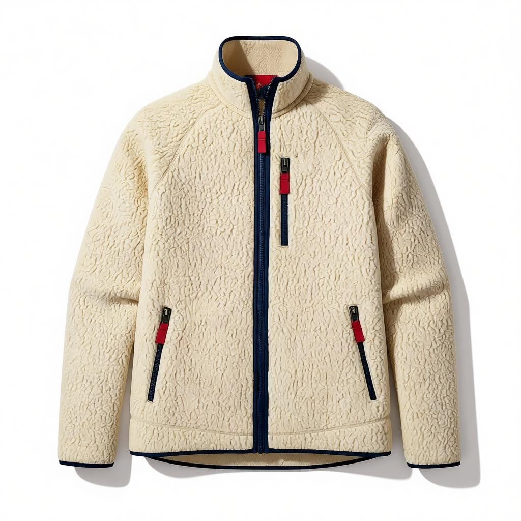 Camille | Veste Polaire Col Montant Fermeture Éclair Femme Hiver