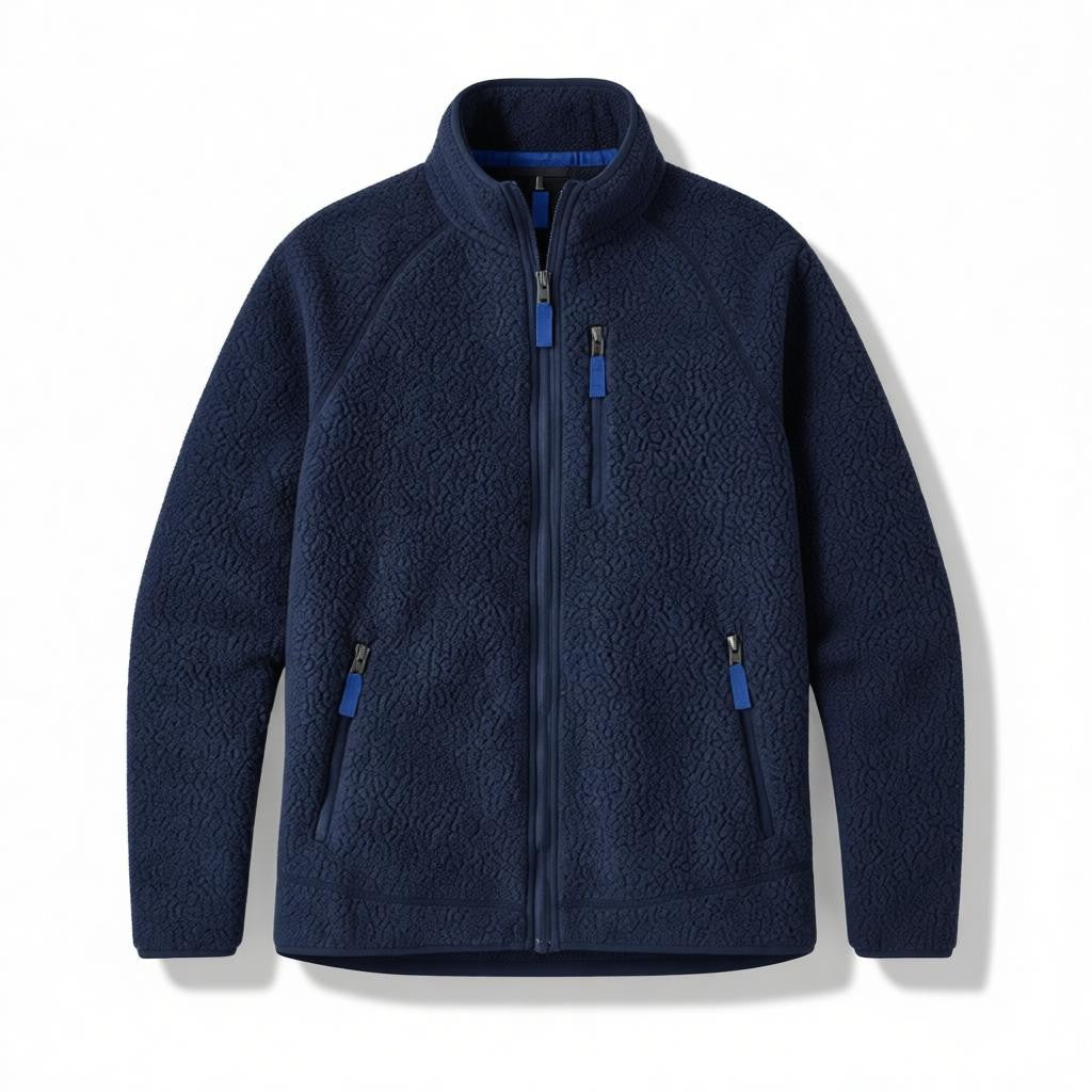Camille | Veste Polaire Col Montant Fermeture Éclair Femme Hiver