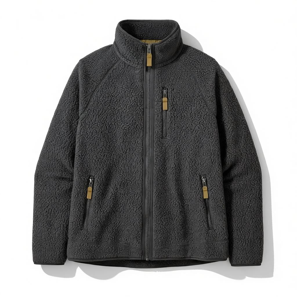 Camille | Veste Polaire Col Montant Fermeture Éclair Femme Hiver