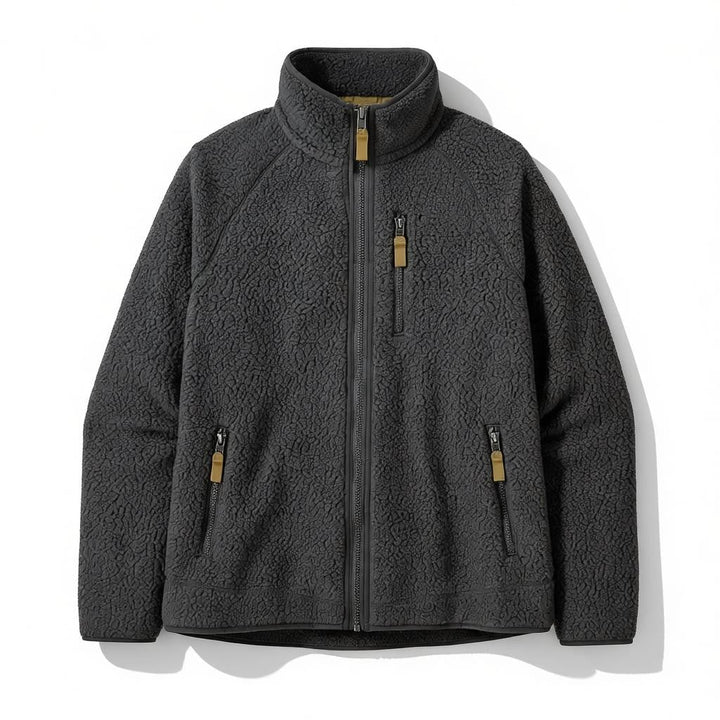 Camille | Veste Polaire Col Montant Fermeture Éclair Femme Hiver