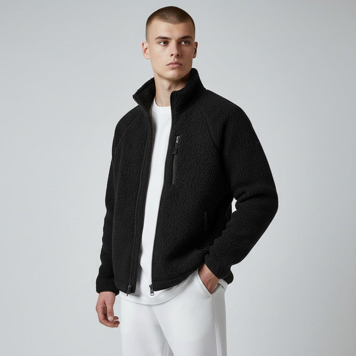 Camille | Veste Polaire Col Montant Fermeture Éclair Femme Hiver