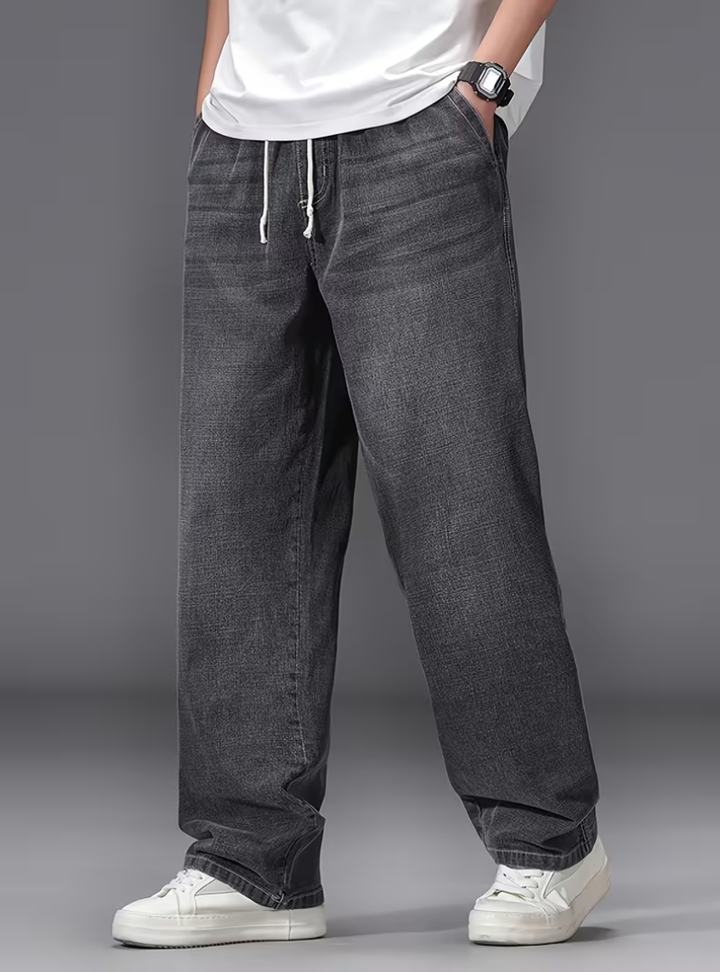 Antoine | Pantalon Large Taille Élastique Homme