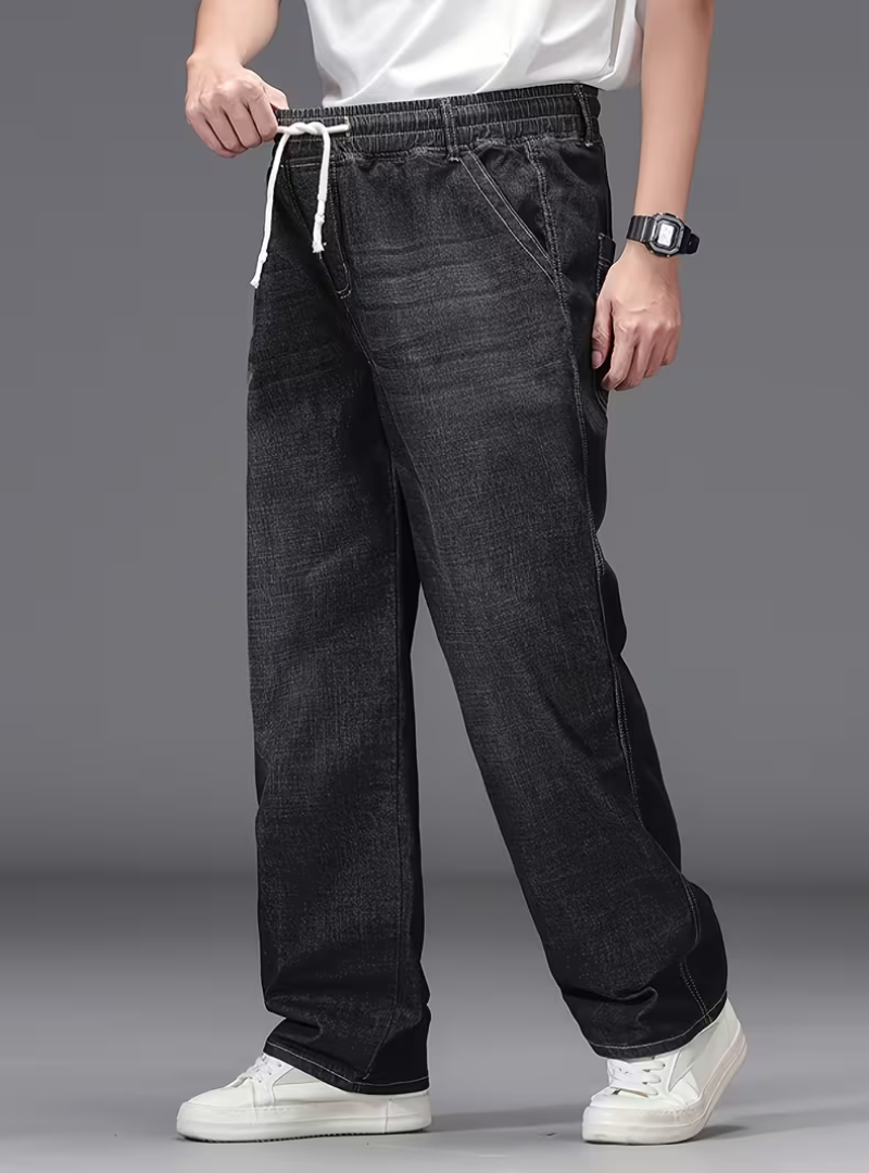 Antoine | Pantalon Large Taille Élastique Homme