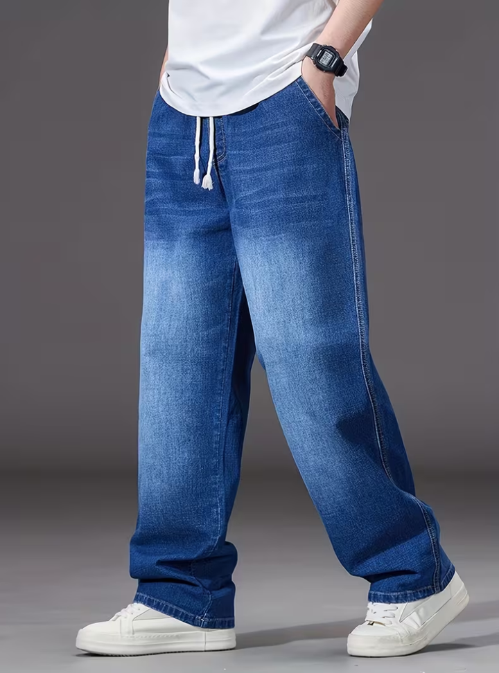 Antoine | Pantalon Large Taille Élastique Homme