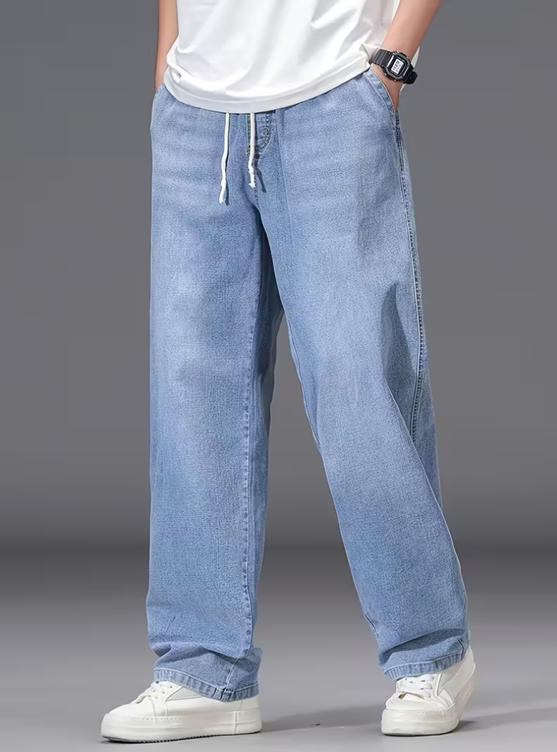 Antoine | Pantalon Large Taille Élastique Homme