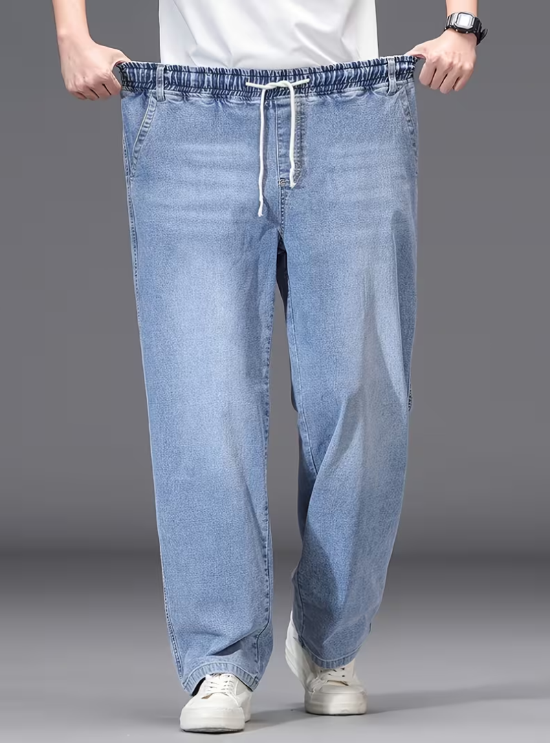 Antoine | Pantalon Large Taille Élastique Homme
