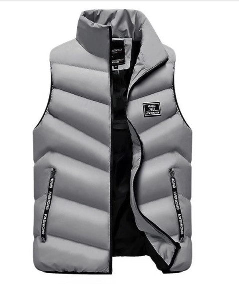 Charles | Gilet Matelassé Col Zippé Homme