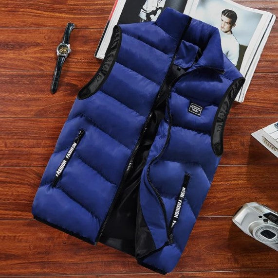 Charles | Gilet Matelassé Col Zippé Homme