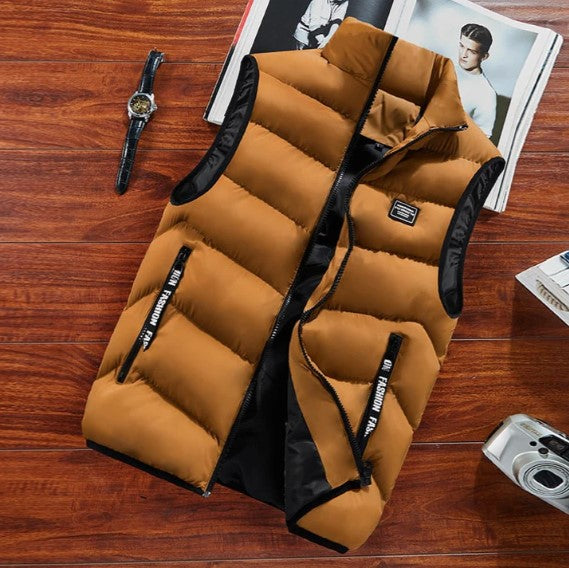 Charles | Gilet Matelassé Col Zippé Homme