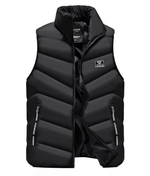 Charles | Gilet Matelassé Col Zippé Homme