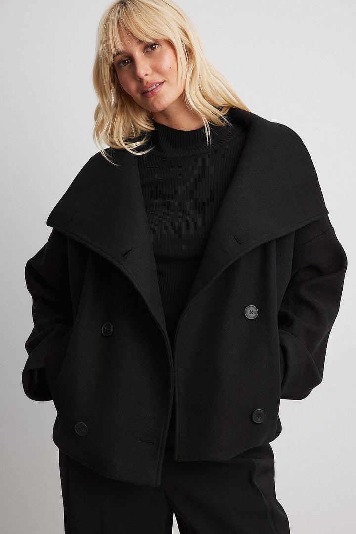 Héloïse | Manteau en Laine Croisé Col Large