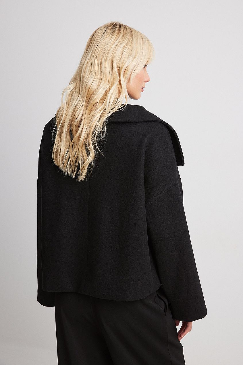 Héloïse | Manteau en Laine Croisé Col Large