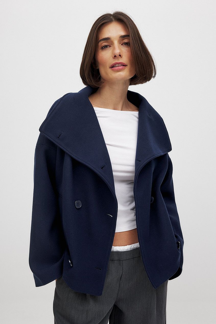 Héloïse | Manteau en Laine Croisé Col Large