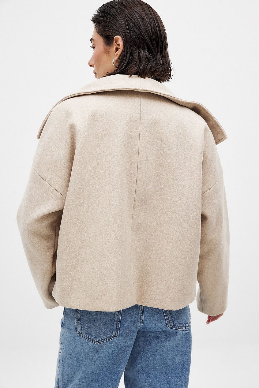 Héloïse | Manteau en Laine Croisé Col Large