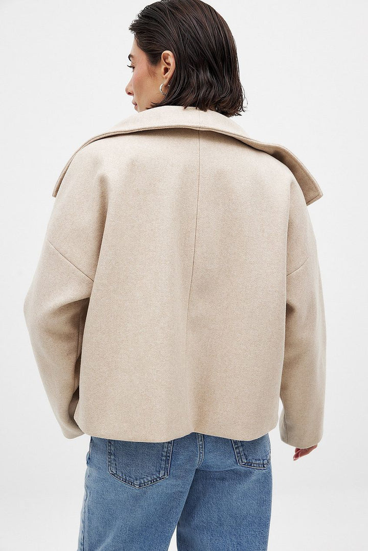Héloïse | Manteau en Laine Croisé Col Large